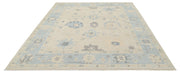 Hand Knotted Oushak Wool Rug 8' 2" x 9' 8" - No. AT31149