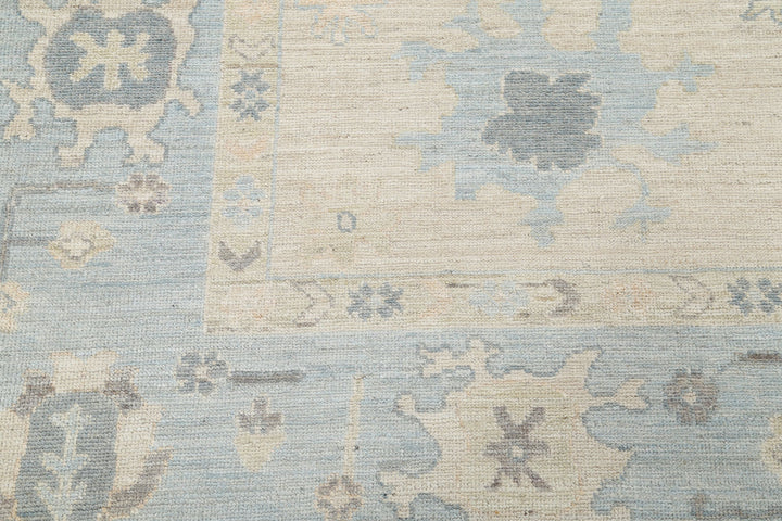 Hand Knotted Oushak Wool Rug 8' 2" x 9' 8" - No. AT31149