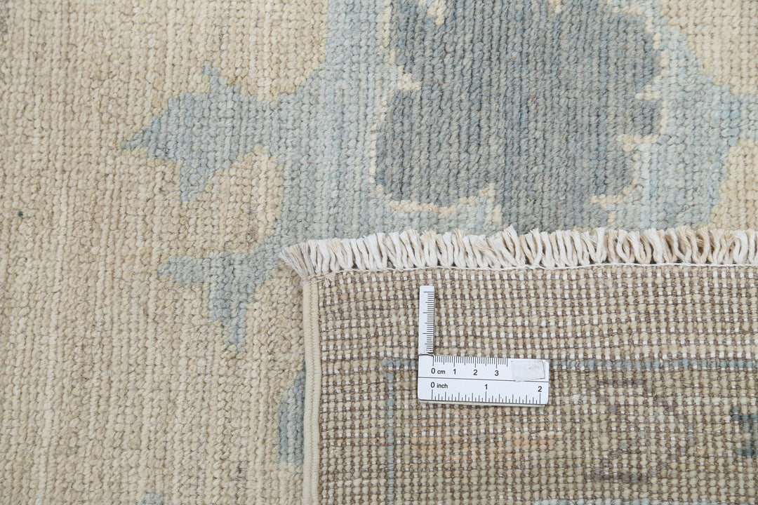 Hand Knotted Oushak Wool Rug 8' 2" x 9' 8" - No. AT31149