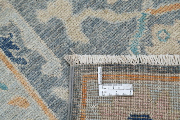 Hand Knotted Oushak Wool Rug 2' 10" x 9' 4" - No. AT64209