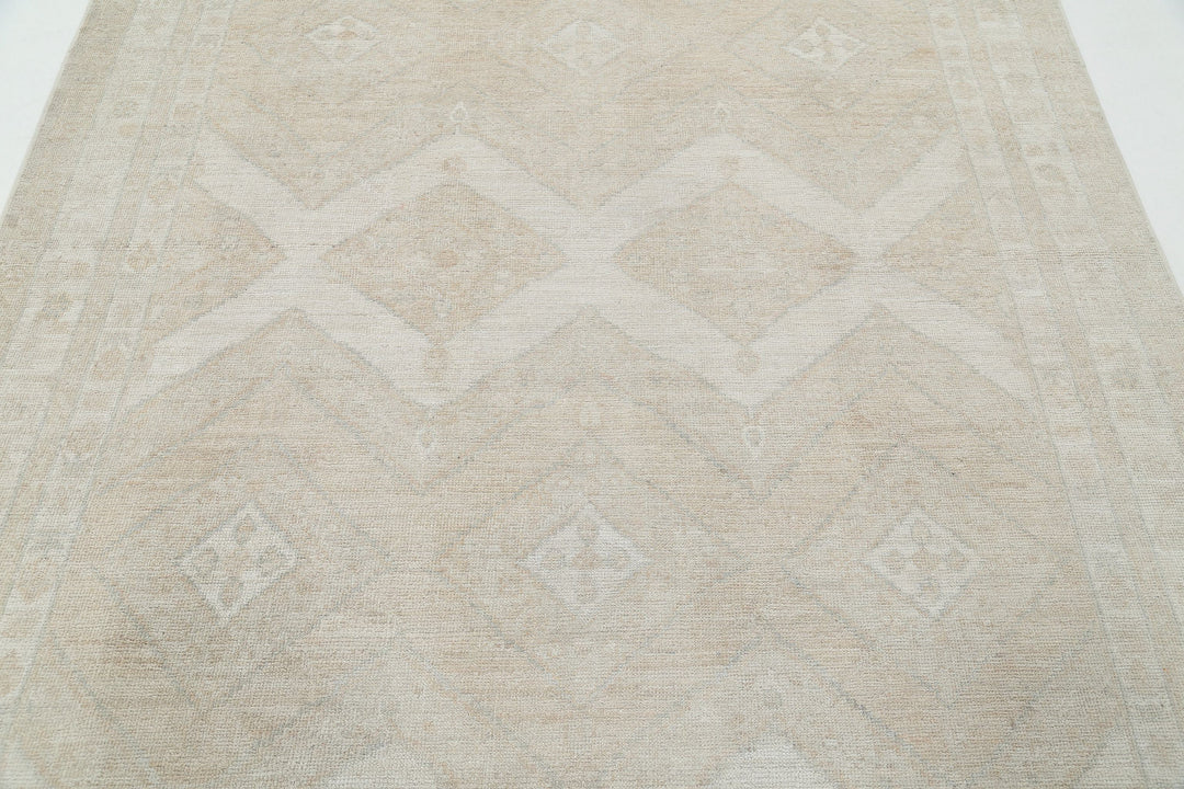 Hand Knotted Oushak Wool Rug 6' 2" x 8' 10" - No. AT11420