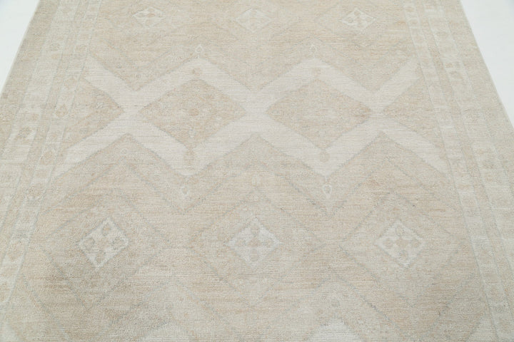 Hand Knotted Oushak Wool Rug 6' 2" x 8' 10" - No. AT11420