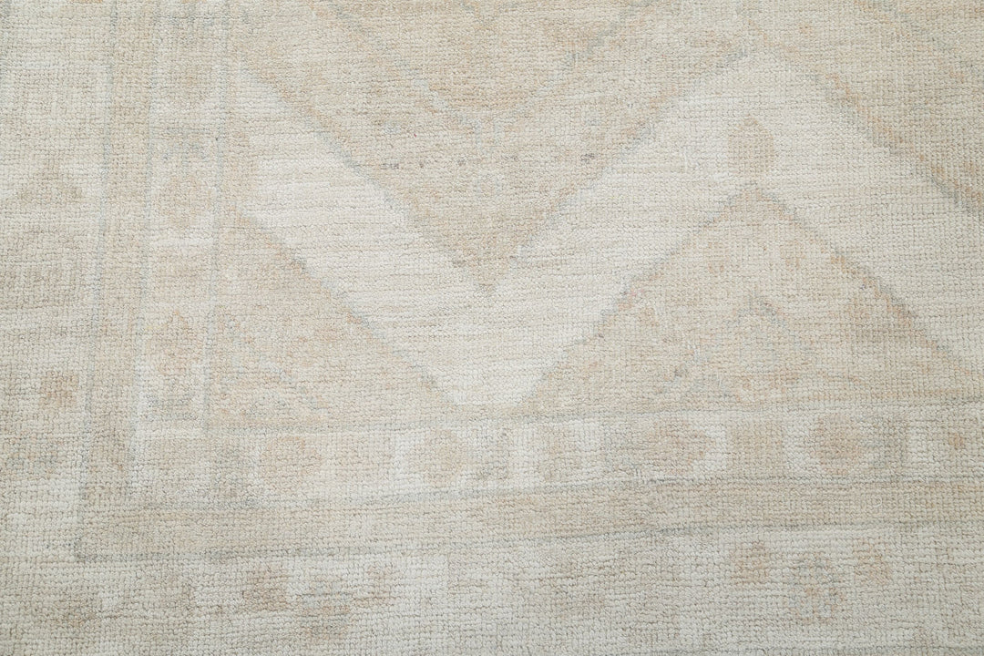 Hand Knotted Oushak Wool Rug 6' 2" x 8' 10" - No. AT11420