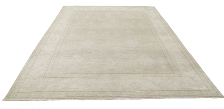 Hand Knotted Oushak Wool Rug 8' 2" x 10' 5" - No. AT61506
