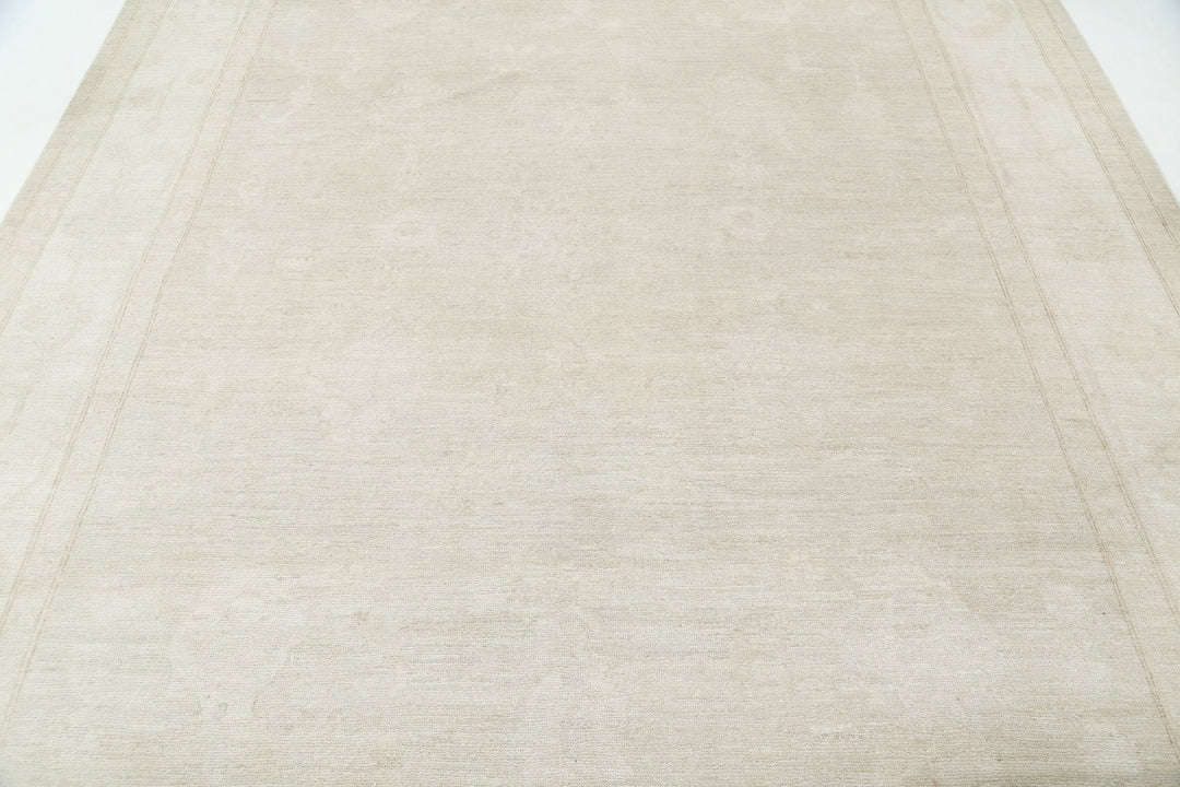 Hand Knotted Oushak Wool Rug 8' 2" x 10' 5" - No. AT61506