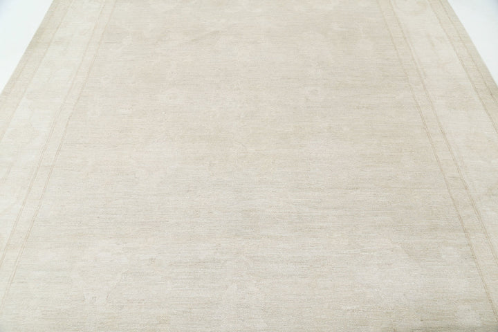 Hand Knotted Oushak Wool Rug 8' 2" x 10' 5" - No. AT61506