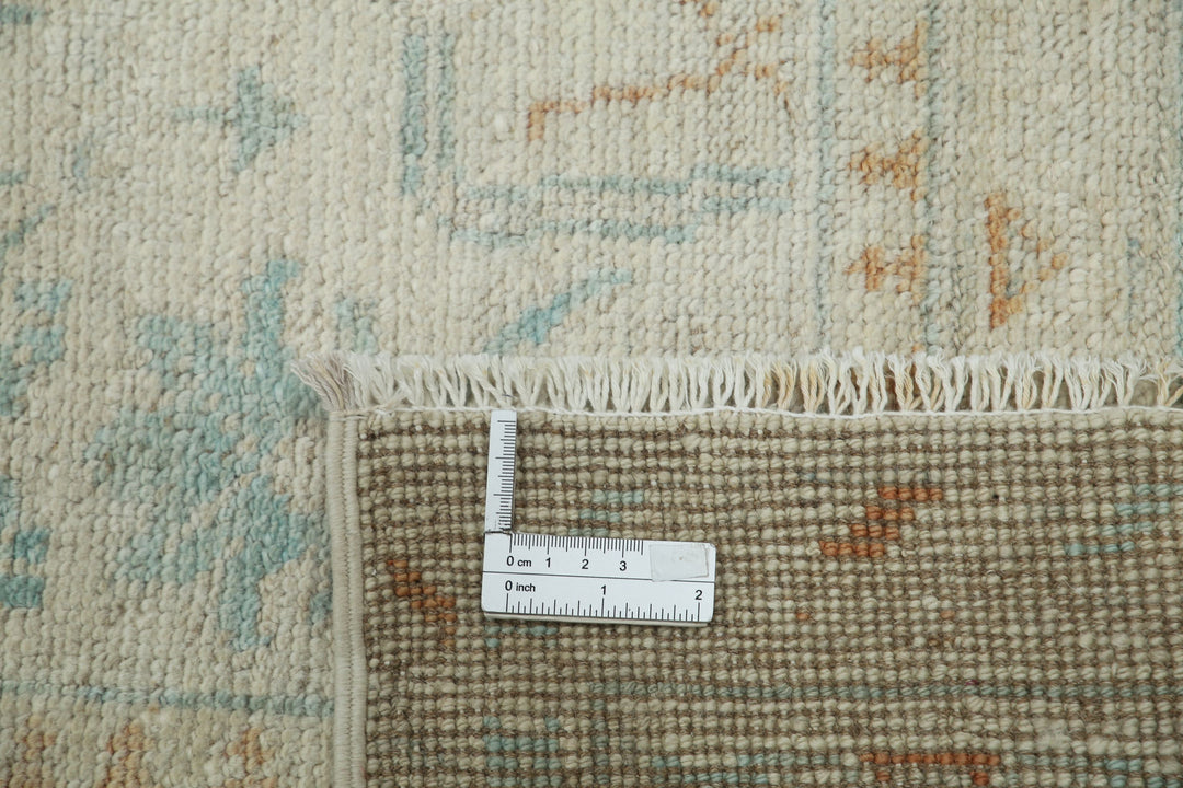 Hand Knotted Oushak Wool Rug 9' 1" x 12' 2" - No. AT53161