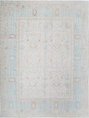 Hand Knotted Oushak Wool Rug 9' 1" x 12' 2" - No. AT53161