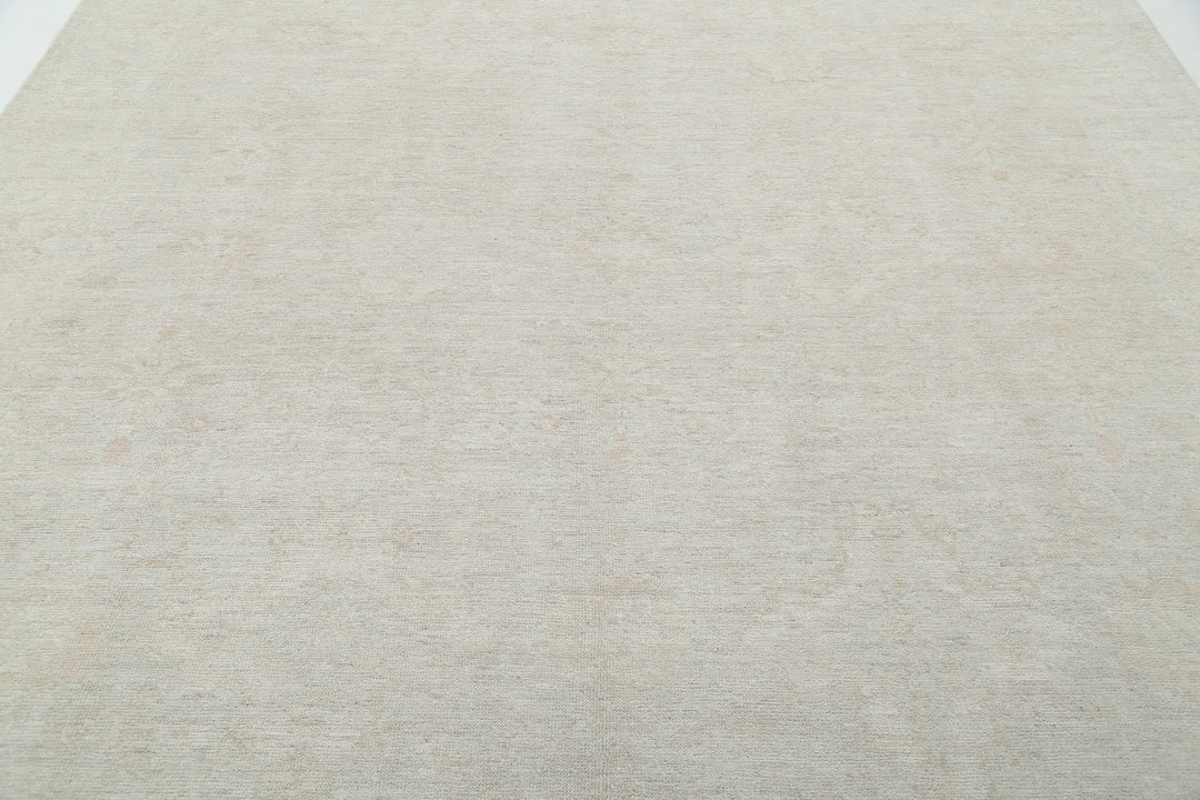 Hand Knotted Oushak Wool Rug 9' 0" x 11' 6" - No. AT45195