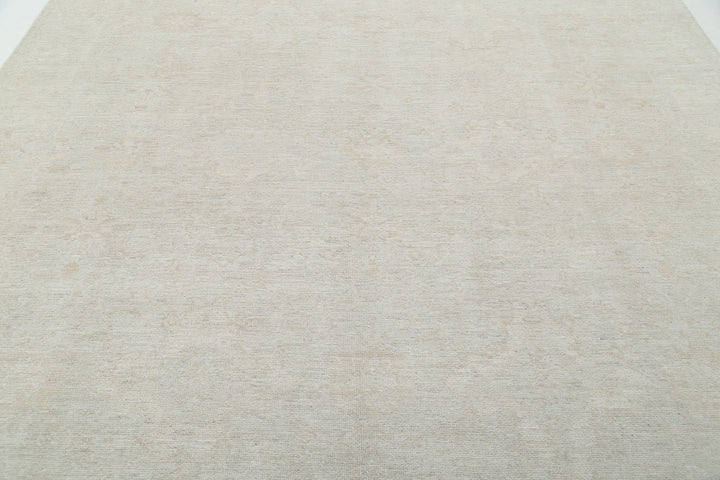 Hand Knotted Oushak Wool Rug 9' 0" x 11' 6" - No. AT45195