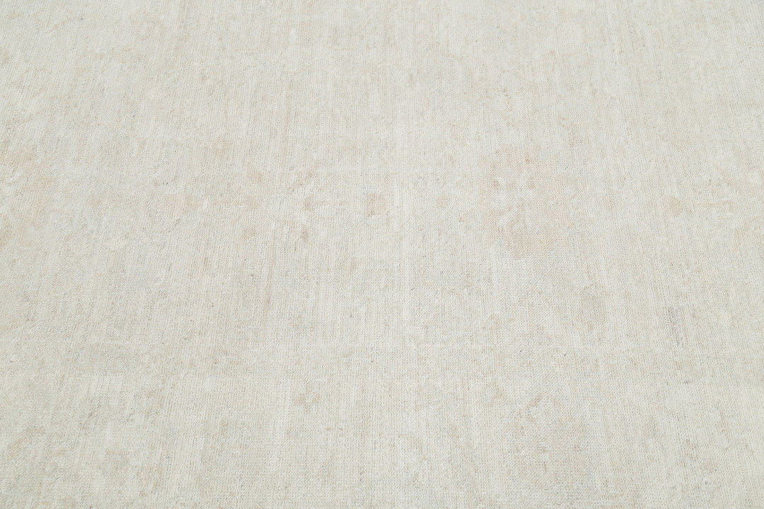 Hand Knotted Oushak Wool Rug 9' 0" x 11' 6" - No. AT45195