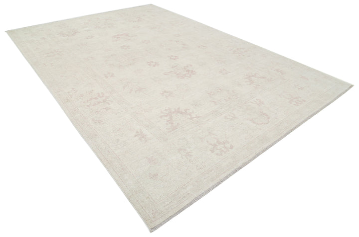 Hand Knotted Oushak Wool Rug 8' 6" x 12' 2" - No. AT32952