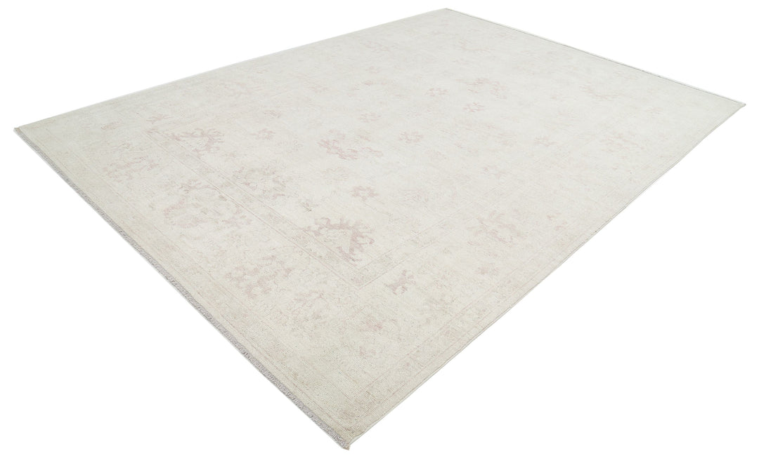Hand Knotted Oushak Wool Rug 8' 6" x 12' 2" - No. AT32952