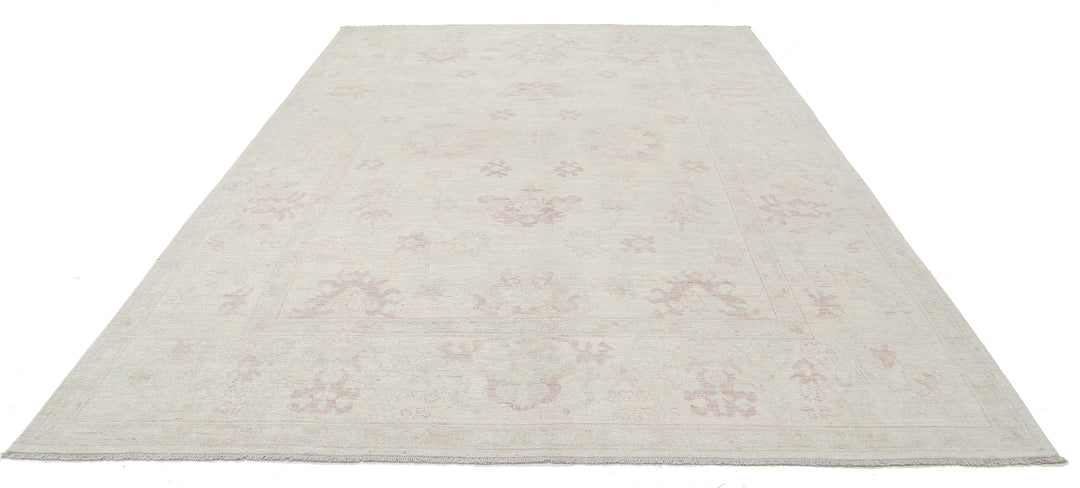 Hand Knotted Oushak Wool Rug 8' 6" x 12' 2" - No. AT32952