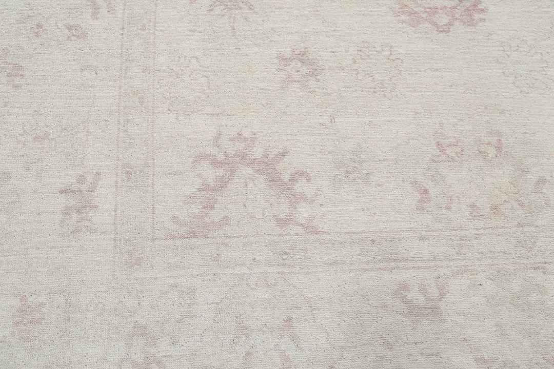 Hand Knotted Oushak Wool Rug 8' 6" x 12' 2" - No. AT32952