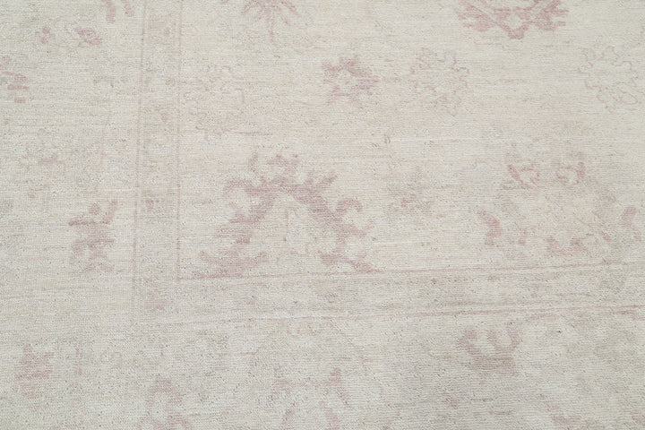 Hand Knotted Oushak Wool Rug 8' 6" x 12' 2" - No. AT32952