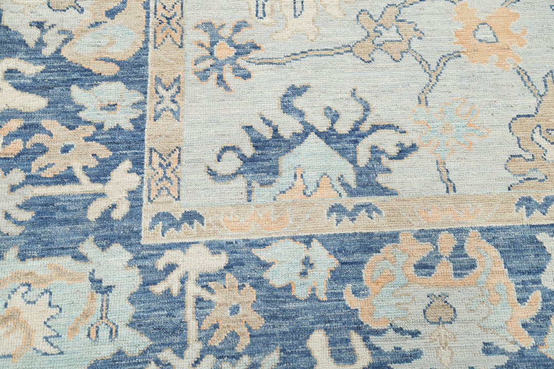 Hand Knotted Oushak Wool Rug 8' 1" x 9' 10" - No. AT20632
