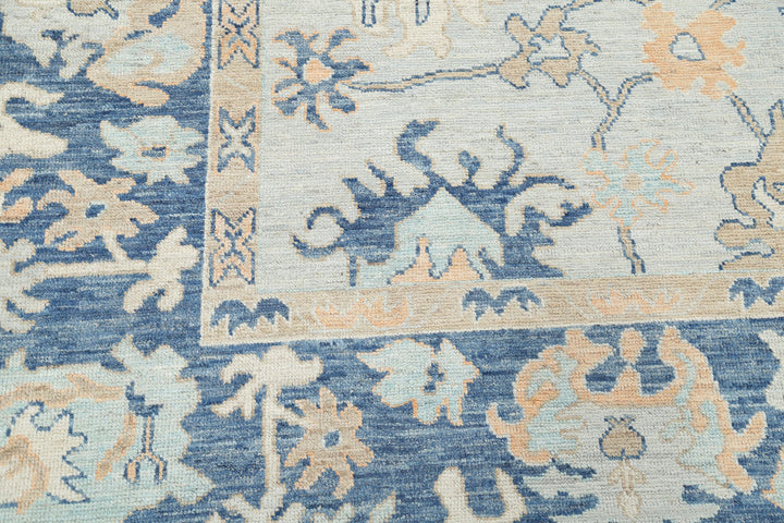 Hand Knotted Oushak Wool Rug 8' 1" x 9' 10" - No. AT20632