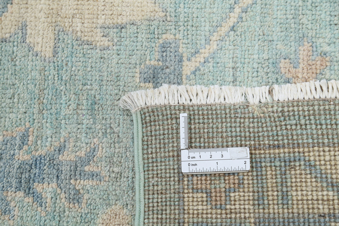 Hand Knotted Oushak Wool Rug 9' 3" x 11' 9" - No. AT79326