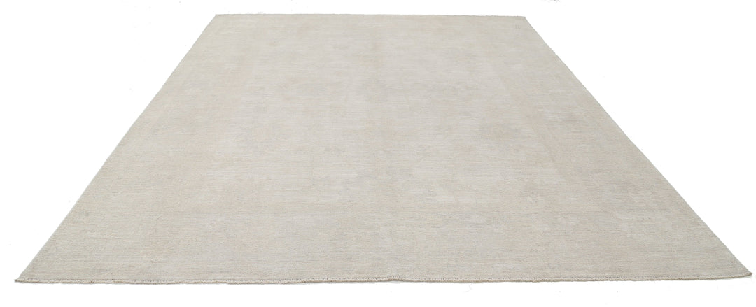 Hand Knotted Oushak Wool Rug 9' 0" x 11' 9" - No. AT34769