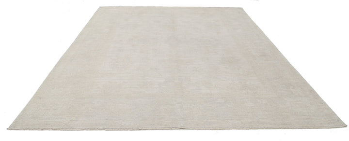 Hand Knotted Oushak Wool Rug 9' 0" x 11' 9" - No. AT34769