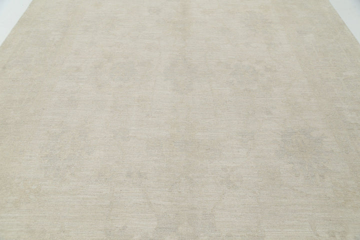 Hand Knotted Oushak Wool Rug 9' 0" x 11' 9" - No. AT34769