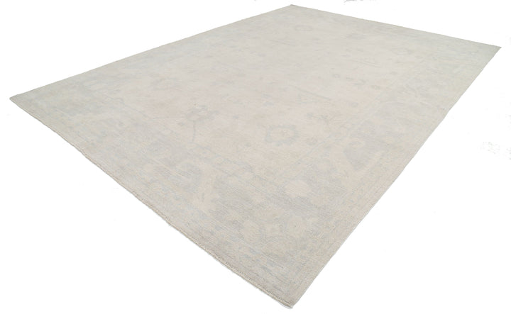 Hand Knotted Oushak Wool Rug 10' 6" x 13' 11" - No. AT63862
