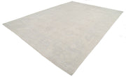 Hand Knotted Oushak Wool Rug 10' 6" x 13' 11" - No. AT63862
