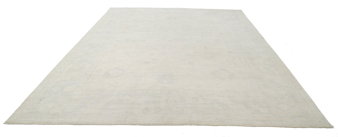Hand Knotted Oushak Wool Rug 10' 6" x 13' 11" - No. AT63862