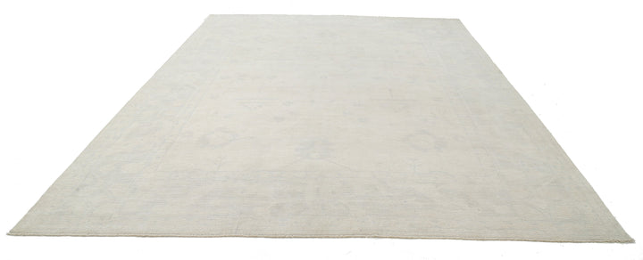 Hand Knotted Oushak Wool Rug 10' 6" x 13' 11" - No. AT63862