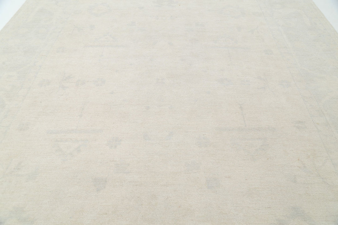 Hand Knotted Oushak Wool Rug 10' 6" x 13' 11" - No. AT63862