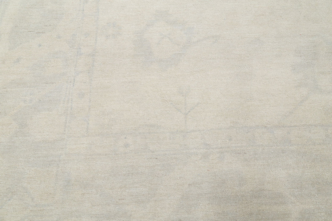 Hand Knotted Oushak Wool Rug 10' 6" x 13' 11" - No. AT63862
