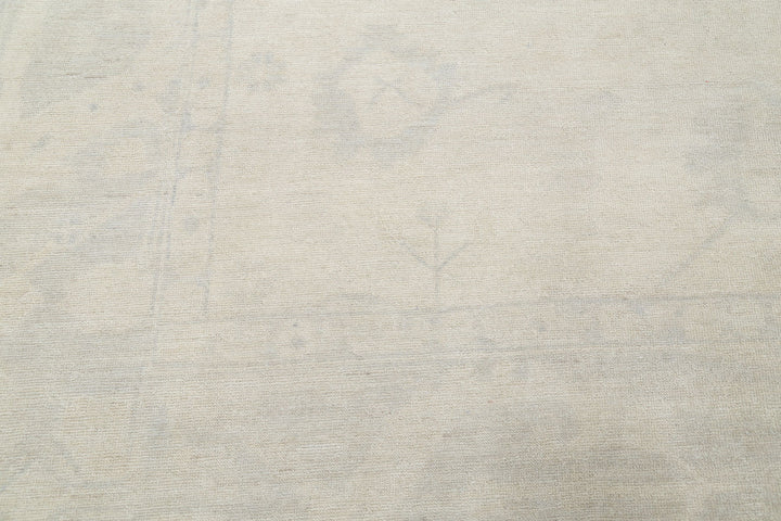 Hand Knotted Oushak Wool Rug 10' 6" x 13' 11" - No. AT63862