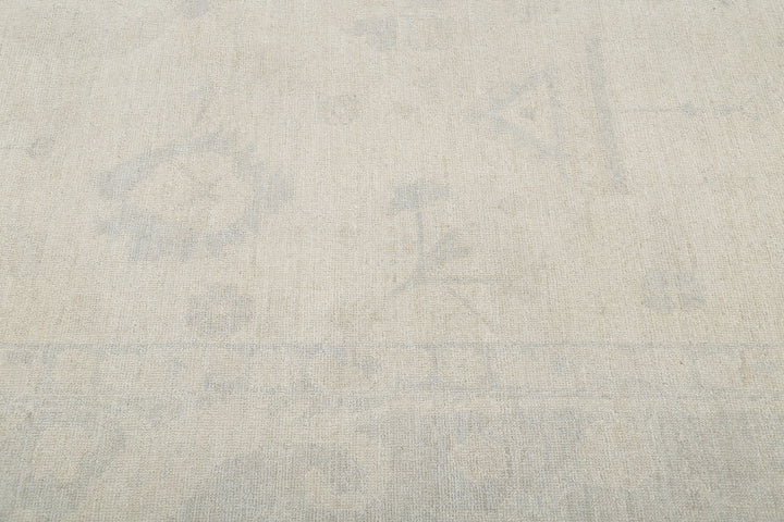 Hand Knotted Oushak Wool Rug 10' 6" x 13' 11" - No. AT63862