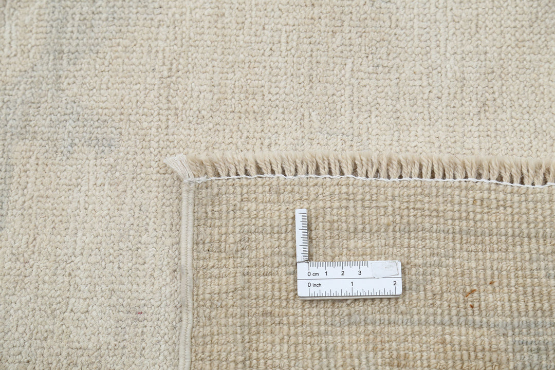 Hand Knotted Oushak Wool Rug 10' 6" x 13' 11" - No. AT63862