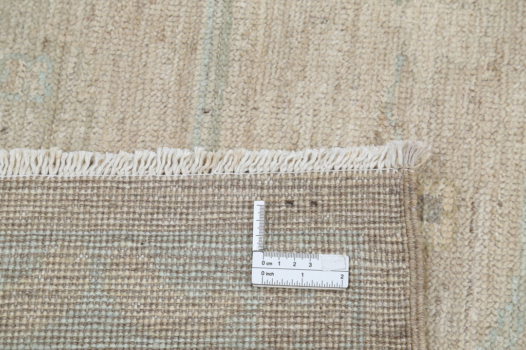 Hand Knotted Oushak Wool Rug 9' 0" x 11' 10" - No. AT17109