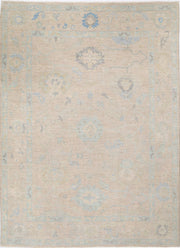 Hand Knotted Oushak Wool Rug 9' 0" x 11' 10" - No. AT17109