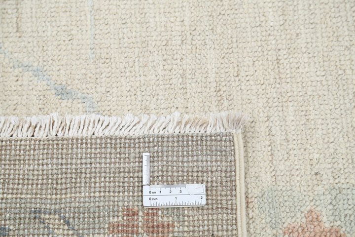 Hand Knotted Oushak Wool Rug 9' 0" x 11' 7" - No. AT93316
