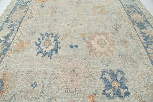 Hand Knotted Oushak Wool Rug 10' 4" x 14' 2" - No. AT57968