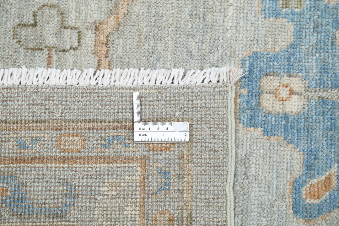 Hand Knotted Oushak Wool Rug 10' 2" x 14' 0" - No. AT98294