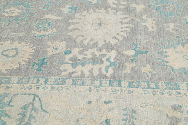 Hand Knotted Oushak Wool Rug 9' 9" x 13' 7" - No. AT16987