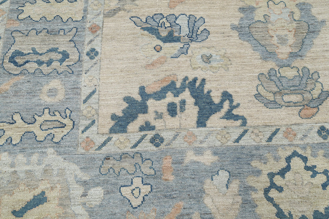 Hand Knotted Oushak Wool Rug 8' 0" x 9' 10" - No. AT22781