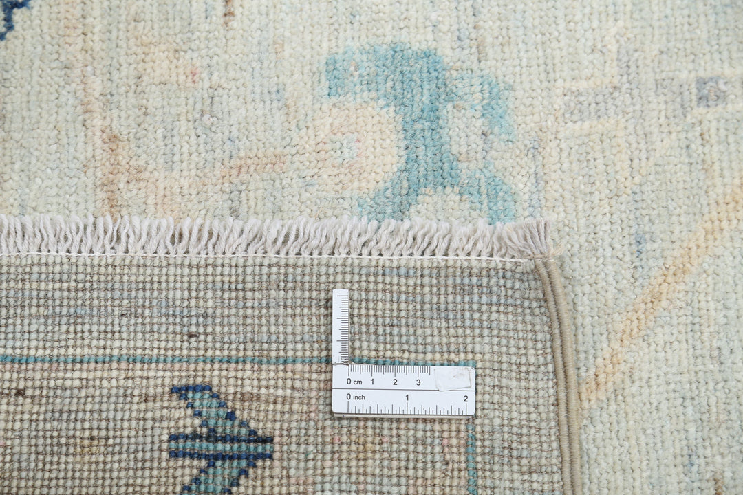 Hand Knotted Oushak Wool Rug 8' 9" x 12' 6" - No. AT88340