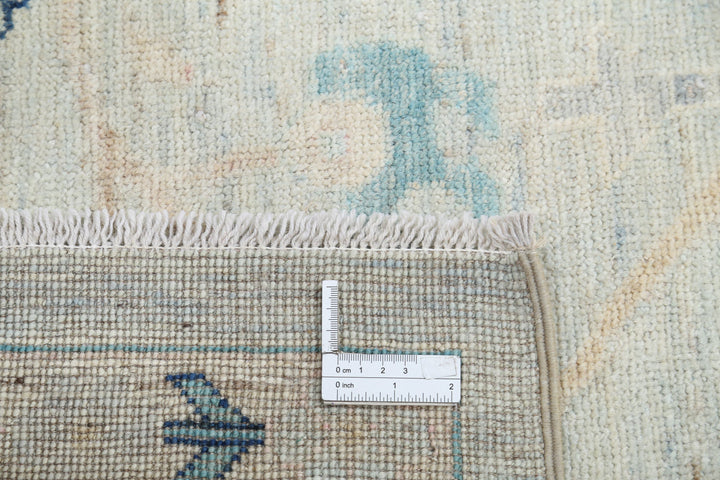 Hand Knotted Oushak Wool Rug 8' 9" x 12' 6" - No. AT88340