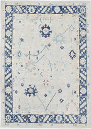Hand Knotted Oushak Wool Rug 8' 9" x 12' 6" - No. AT88340