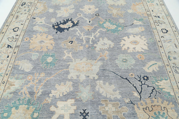 Hand Knotted Oushak Wool Rug 8' 1" x 9' 9" - No. AT29824