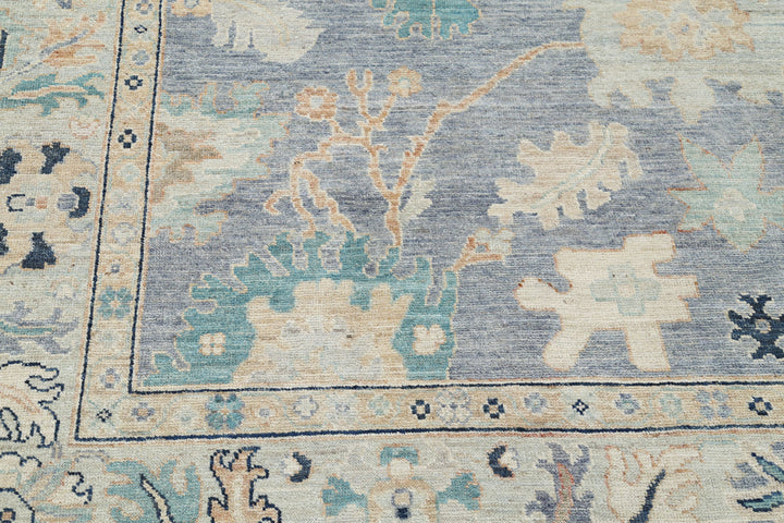 Hand Knotted Oushak Wool Rug 8' 1" x 9' 9" - No. AT29824