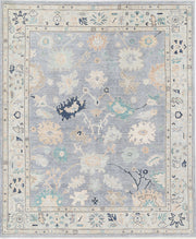 Hand Knotted Oushak Wool Rug 8' 1" x 9' 9" - No. AT29824