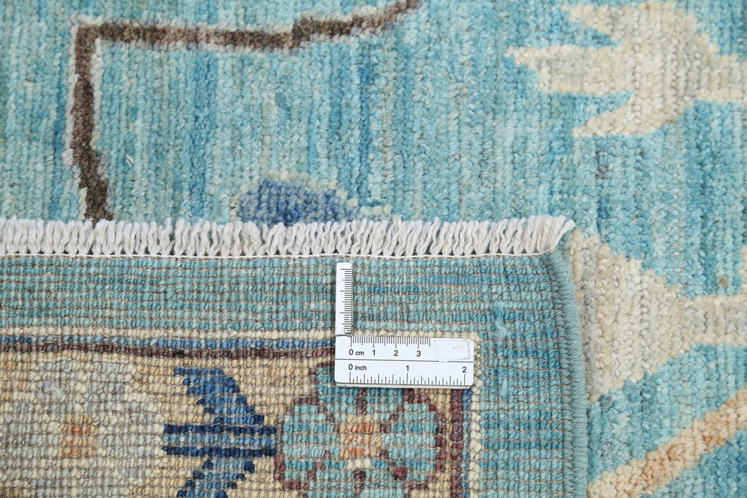 Hand Knotted Oushak Wool Rug 8' 11" x 12' 1" - No. AT64172
