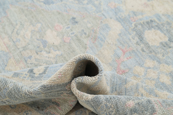 Hand Knotted Oushak Wool Rug 9' 2" x 12' 0" - No. AT20149